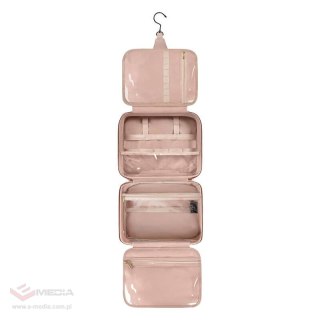Damska torba podróżna / rozkładana kosmetyczka 9L Matein 1230 Różowa