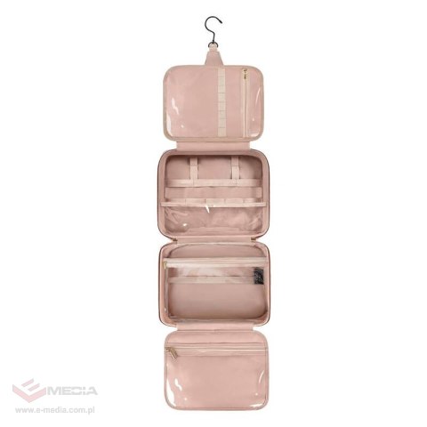 Damska torba podróżna / rozkładana kosmetyczka 9L Matein 1230 Różowa