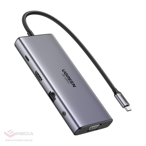 Hub USB-C UGREEN CM639 11-portowy PD 100W