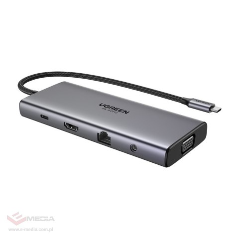 Hub USB-C UGREEN CM639 11-portowy PD 100W