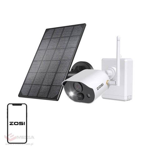 Kamera zewnętrzna IP z panelem solarnym ZOSI C306Pro WiFi 3MP IP66