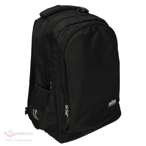 PLECAK SZKOLNY MŁODZIEŻOWY TRZYKOMOROWY ST. RIGHT 25L CZARNY