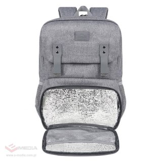 Plecak na laptopa / Torba na lunch 15.6'' Matein 1161 Szary USB