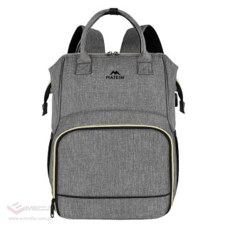 Plecak na laptopa / Torba na lunch 15.6'' Matein 1368 Szary USB