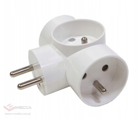 Rozgałęźnik wtyczkowy 3‑gniazda z/u R‑30