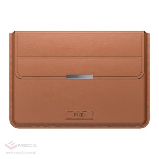 Skórzane etui / pokrowiec z funkcją podstawki INVZI do MacBook Pro/Air 13"/14" (brązowe)