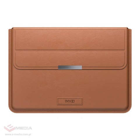 Skórzane etui / pokrowiec z funkcją podstawki INVZI do MacBook Pro/Air 13"/14" (brązowe)