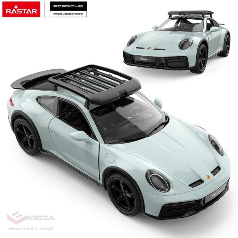 Autko R/C 1:14 Porsche 911 Dakar Miętowy RASTAR