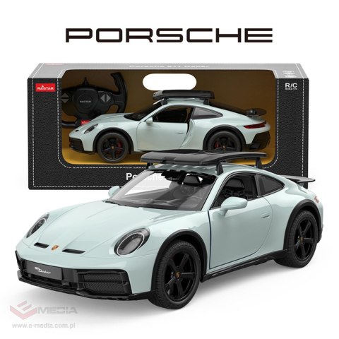 Autko R/C 1:14 Porsche 911 Dakar Miętowy RASTAR