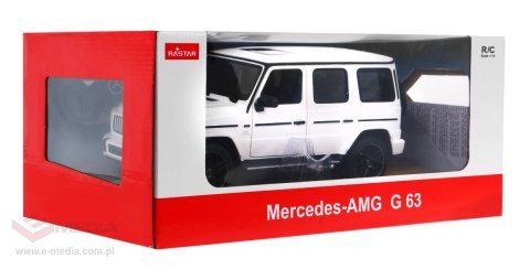 Mercedes-AMG G63 biały RASTAR model 1:14 Zdalnie sterowane auto + pilot 2,4 GHz