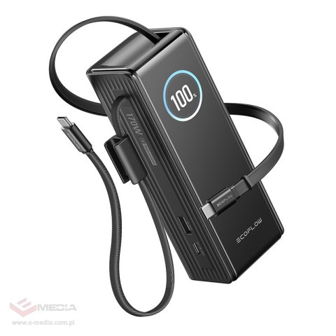 Powerbank ECOFLOW RAPID 25000mAh 170W wbudowane kable 100W