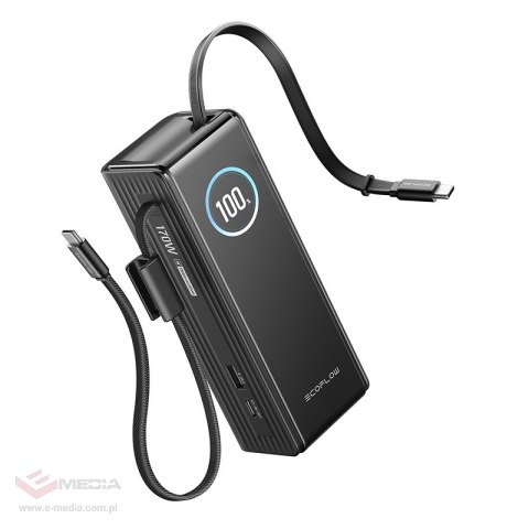 Powerbank ECOFLOW RAPID 25000mAh 170W wbudowane kable 100W
