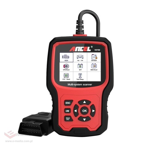 Skaner OBD2 ANCEL VD700