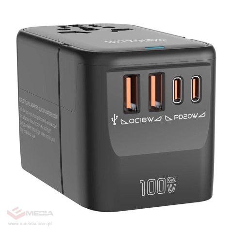 Adapter podróżny BLITZWOLF BW-TA2 5w1 GaN 100W