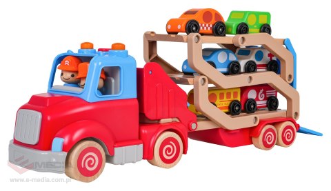 Drewniana Laweta + Autka