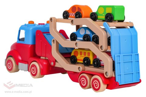 Drewniana Laweta + Autka