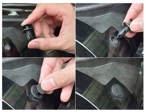 Klipsy kołki montażowe do tapicerki samochodowej 100 szt.