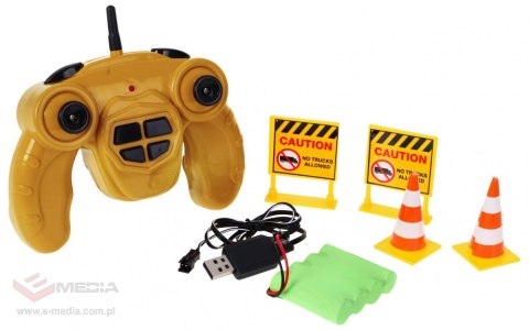 Zdalnie sterowana Koparka dla dzieci 3+ Ruchome elementy + Dźwięki + Akcesoria