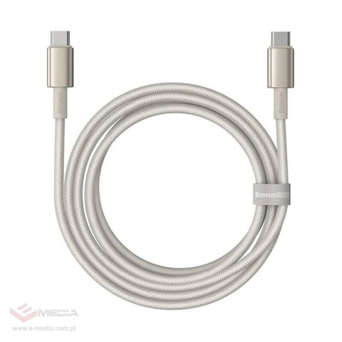 Kabel USB-C do USB-C Baseus Tungsten Gold, 100W, 2m (złoty)