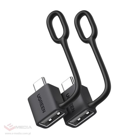 Adapter USB-C do USB-A Ugreen LS503, 2 sztuki (czarny)
