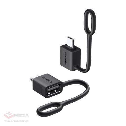 Adapter USB-C do USB-A Ugreen LS503, 2 sztuki (czarny)