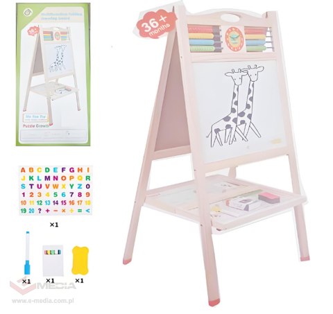 Drewniana Tablica z Liczydłem + Akcesoria