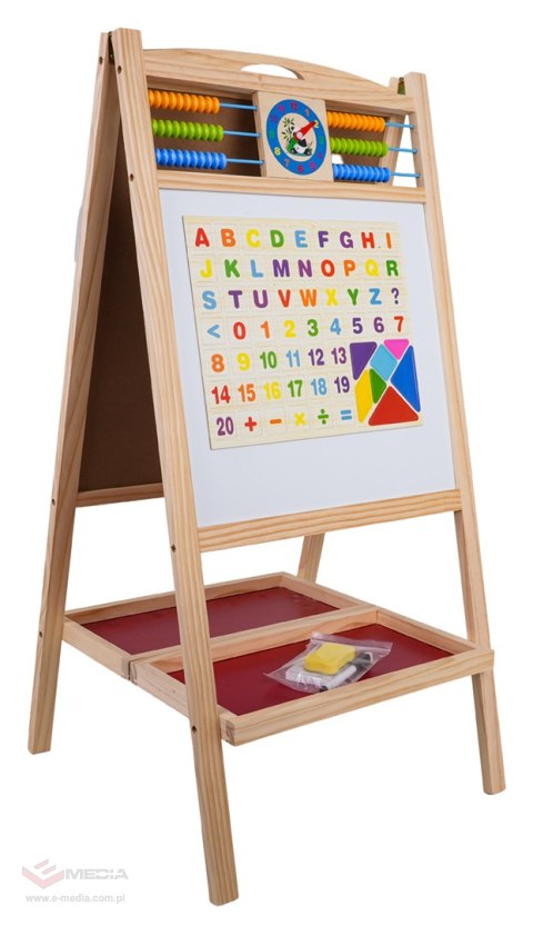 Drewniana Tablica z Liczydłem + Akcesoria