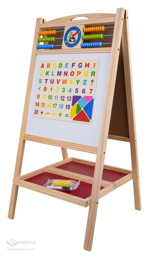 Drewniana Tablica z Liczydłem + Akcesoria