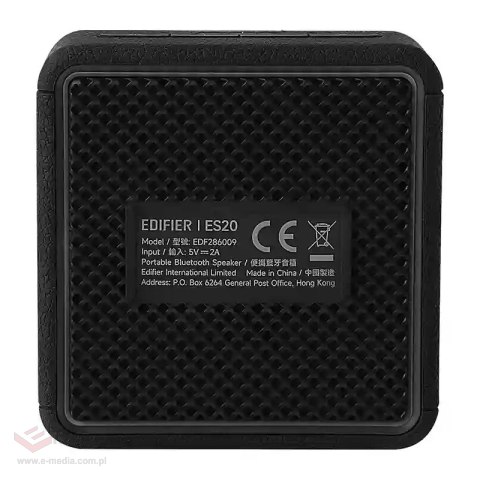 Głośnik bezprzewodowy EDIFIER ES20 Bluetooth (czarny)