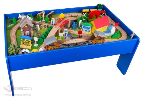 MEGA Drewniana Kolejka na Stoliku