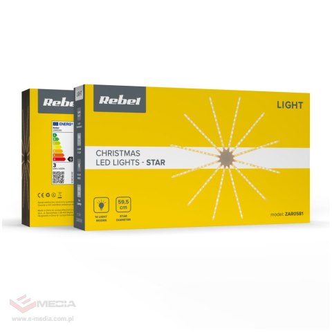 Świateczna gwiazda ozdobna Led