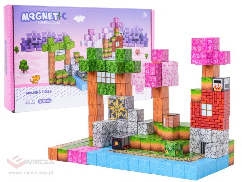 Zestaw Kostek, Klocków Magnetycznych 200el.