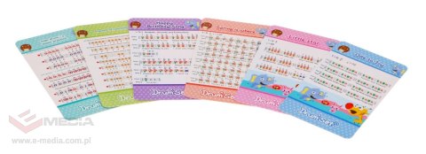 Zestaw muzyczny Perkusja + Keyboard + Mikrofon dla dzieci 3+ Podświetlane bębny