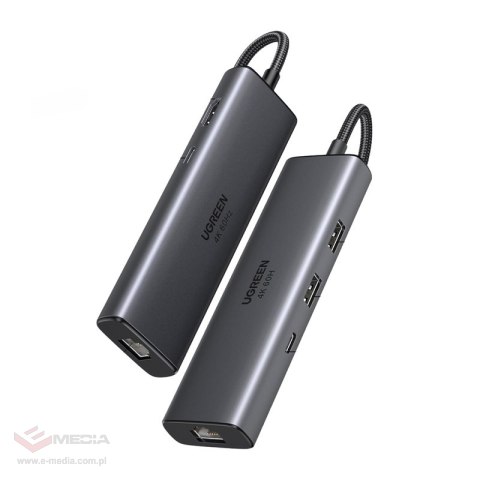 Hub UGREEN CM512 6-portowy