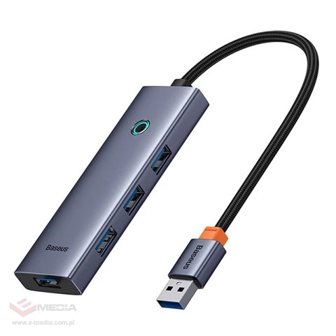Hub USB BASEUS UltraJoy 4-portowy (szary)