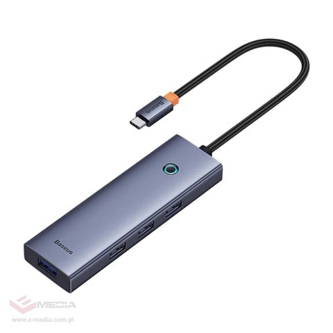 Hub BASEUS UltraJoy 4-portowy USB-C (szary)