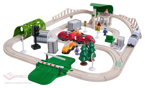 Kolejka Miasto z Funkcją Świateł i Dźwięku 80el.