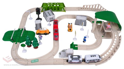 Kolejka Miasto z Funkcją Świateł i Dźwięku 80el.