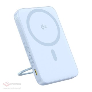 Powerbank BASEUS PicoGo Qi2 5000mAh 20W ze stojakiem (niebieski)