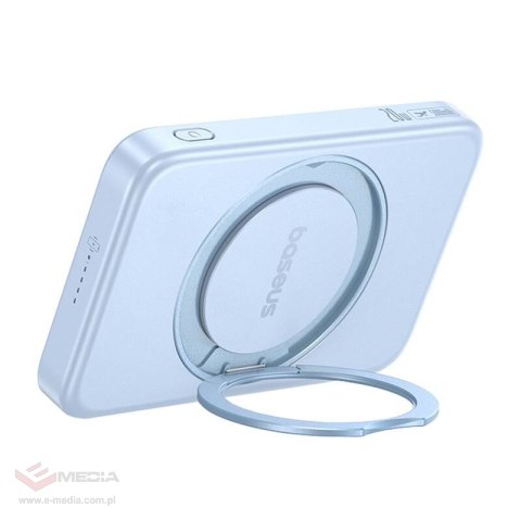 Powerbank BASEUS PicoGo Qi2 5000mAh 20W ze stojakiem (niebieski)