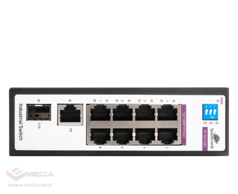 SWITCH 8-portowy SP-SGI108S Przemysłowy SFP