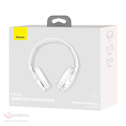 Słuchawki bezprzewodowe BASEUS Encok D02 Pro BT 5.3 (białe)