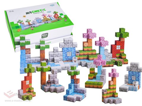 Zestaw Kostek, Klocków Magnetycznych 384el.