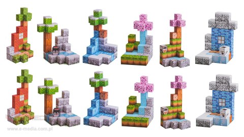 Zestaw Kostek, Klocków Magnetycznych 384el.