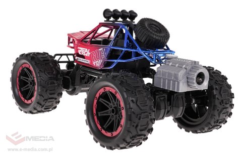 Crawler REAL ROCK z Funkcją Dymu R/C Czerwony