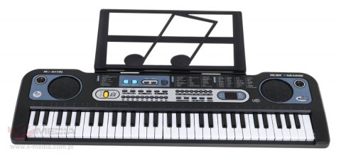 Keyboard z podświetlanymi klawiszami dla dzieci 5+ Mikrofon Stojak na nuty - model nr 6119