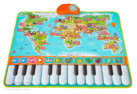 Mata Muzyczna Keyboard Świat Zwierząt