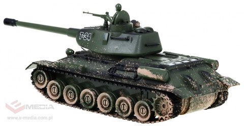 Zdalnie sterowany czołg T-34 dla dzieci 3+ Strzelający model Kamuflaż 1:28 + Wielka Bitwa Czołgów + Dźwięki Światła