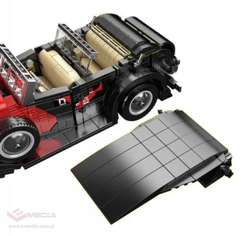 Zestaw Klocków Pojazd Retro Czerwony 1308el.