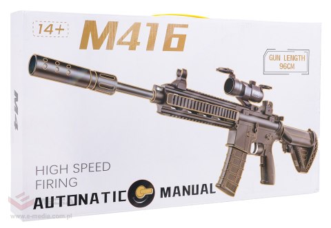 Karabin M416 Różowy na Kulki Wodne + Akcesoria